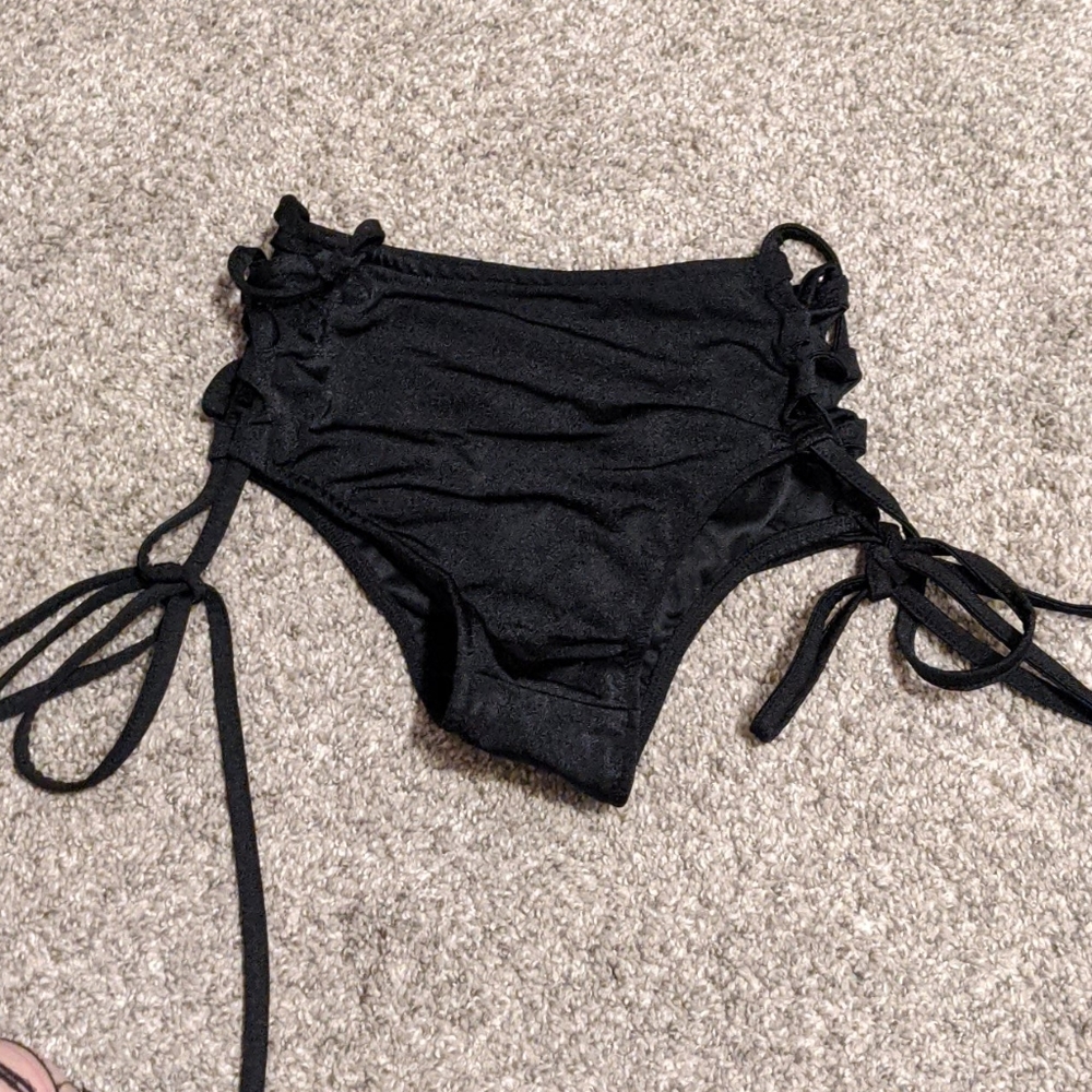High Waisted Side Tie Rave bottoms